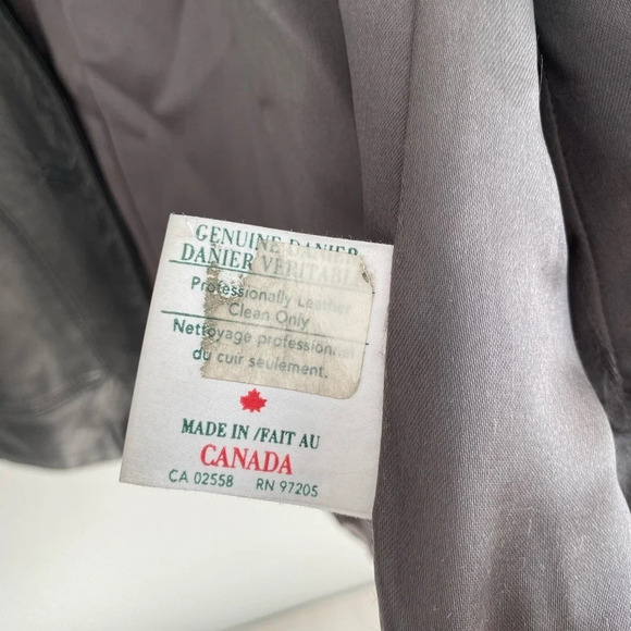 DANIER Gorgeous Black Authentic Leather Jacket Size XS - Picture 11 of 17